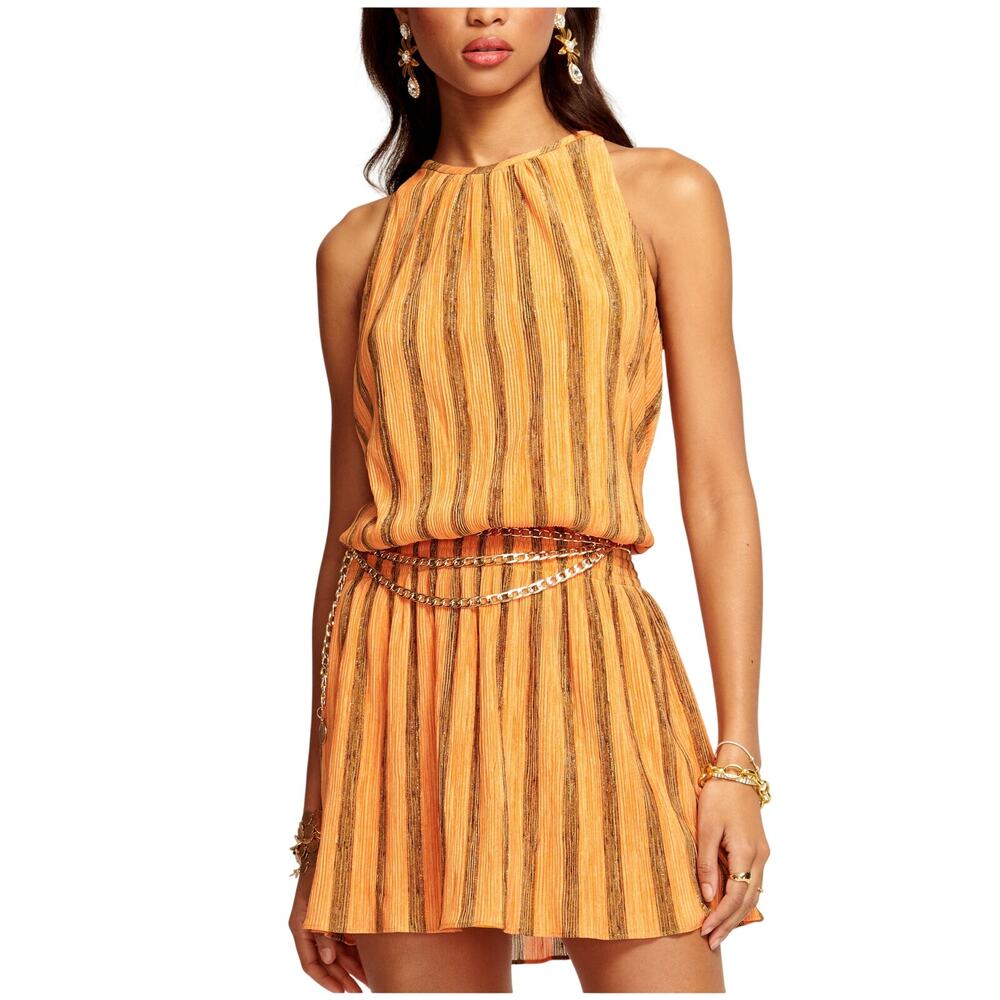 Ramy Brook Striped Zinnia Paris Mini Dress Size S